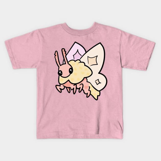 Cutie Moth Kids T-Shirt by Jossly_Draws